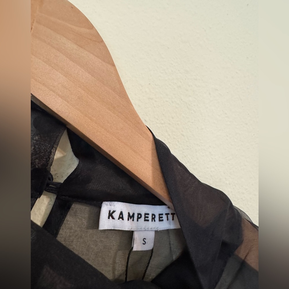 Kamperett New Barre Dress Silk Black Small - Picture 5 of 10